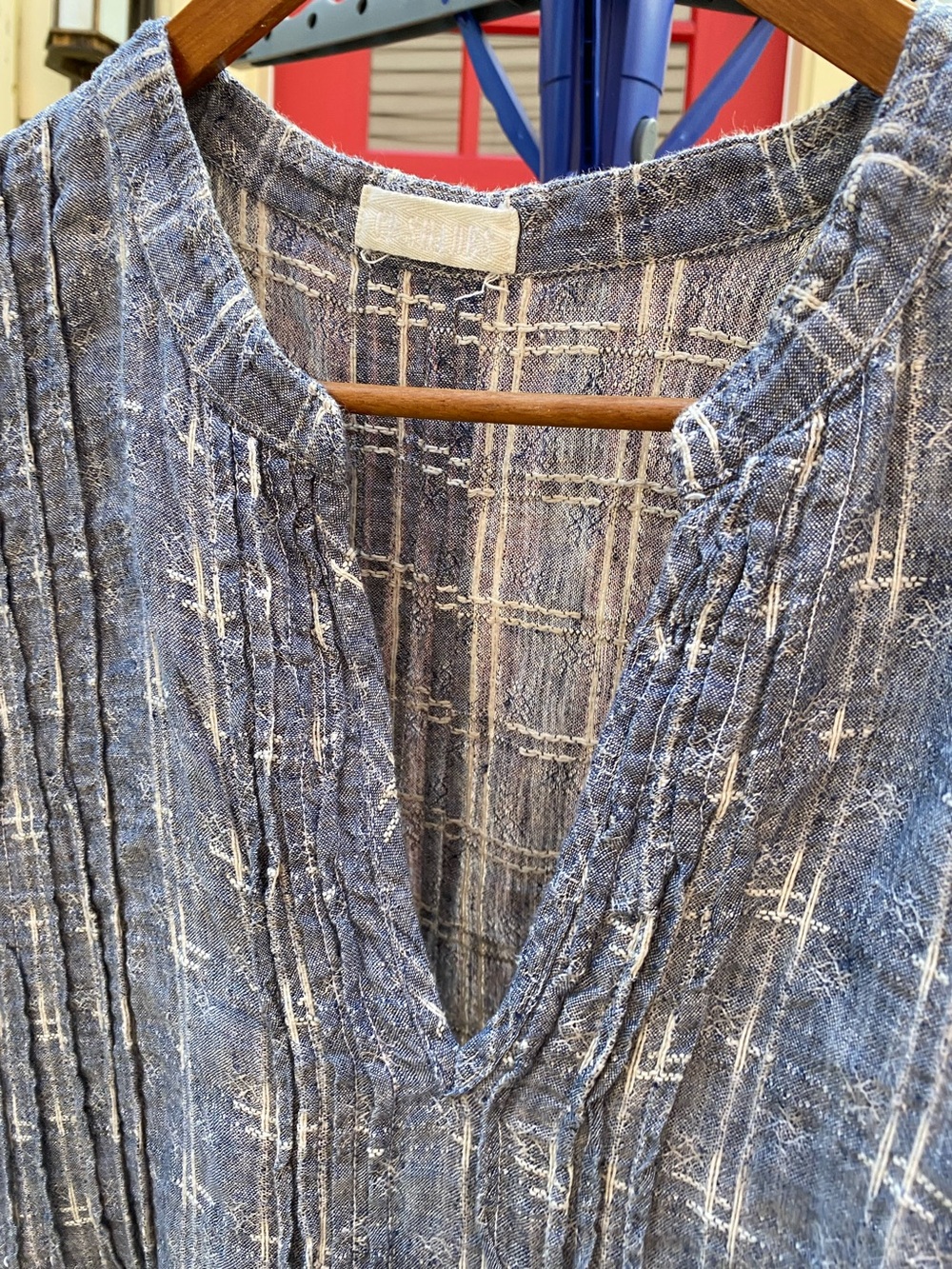 CP Shades cap sleeve Regin tunic, XL, linen